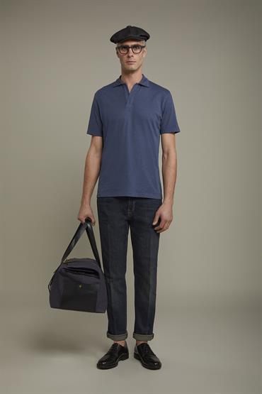 SHORT SLEEVES POLO BLUE