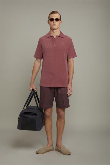 SHORT SLEEVES POLO ANTIQUE ROSE