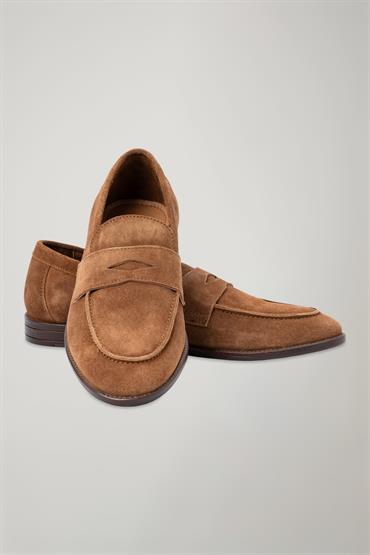 SUEDE LOAFER CAMEL