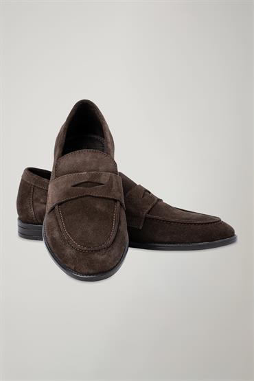 SUEDE LOAFER DK BROWN