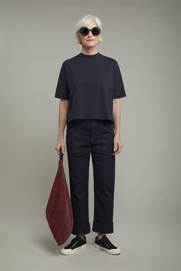 T-SHIRT ROUND NECK BLUE NAVY