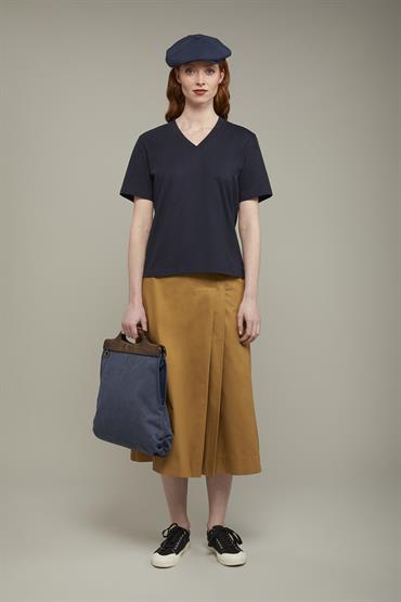 T-SHIRT V-NECK BLUE NAVY