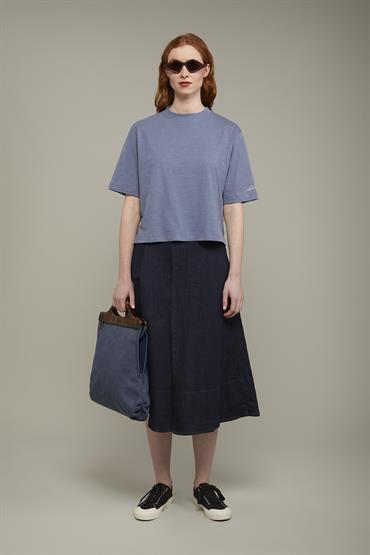T-SHIRT ROUND NECK CERULEAN