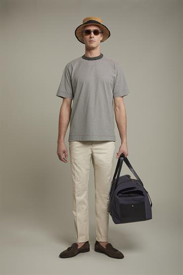 SHORT SLEEVES T-SHIRT OFF WHITE/GREEN