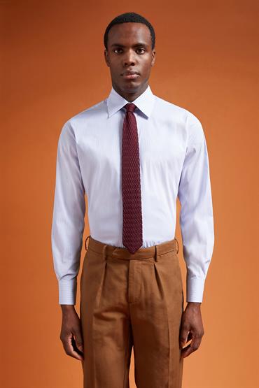 CLASSIC COLLAR REGULAR FIT WHITE/LT SKY