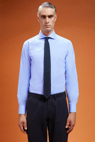 CLASSIC COLLAR REGULAR FIT DK SKY