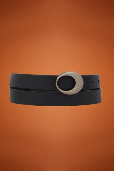 VINTAGE BELT 25MM BLACK/SILVER