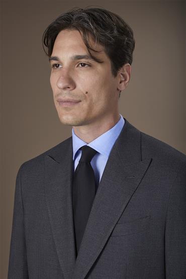 SOLID COLOUR TIE BLACK