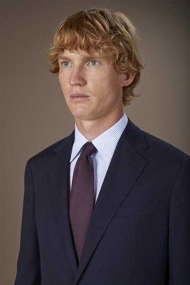 SOLID COLOUR TIE BORDEAUX