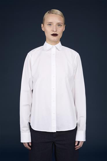 CASUAL SHIRT ROUND COLLAR WHITE