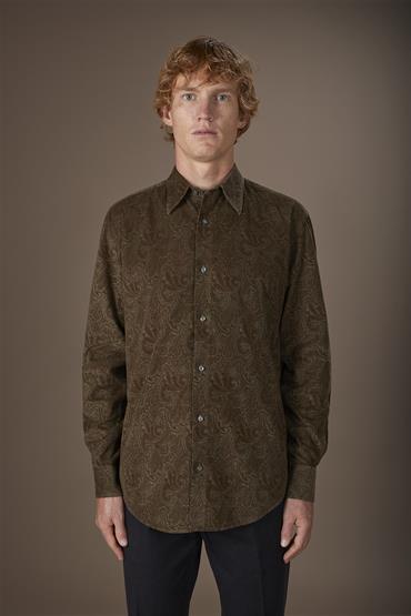 CLASSIC COLLAR REGULAR FIT OLIVE GREEN