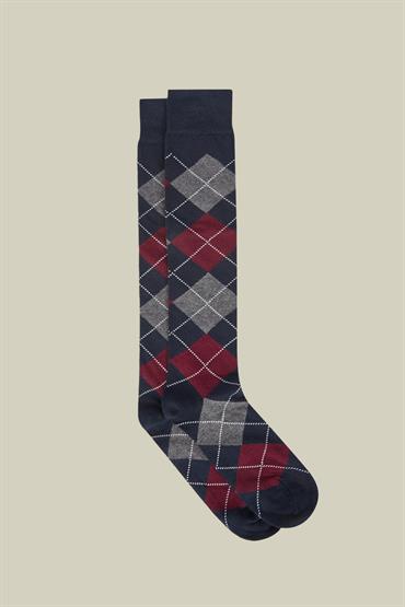 SOCKS DIAMOND BLUE/ANTHRACITE/BORDEAUX