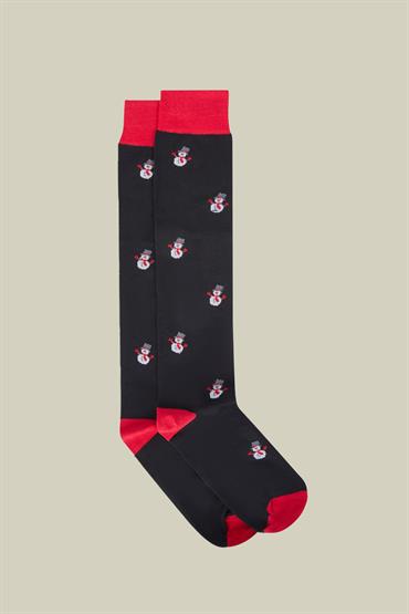 SOCKS SNOWMAN DK BLUE