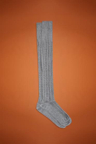 OVER THE KNEE SOCKS GREY