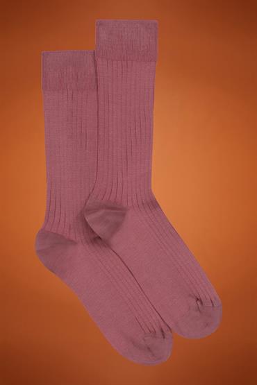 SOLID COLOR RIB ANTIQUE ROSE