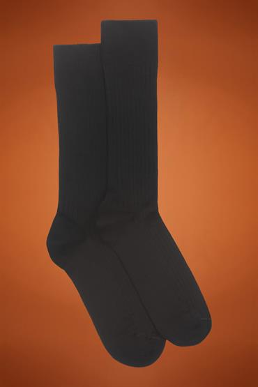 SOLID COLOR RIB BLACK