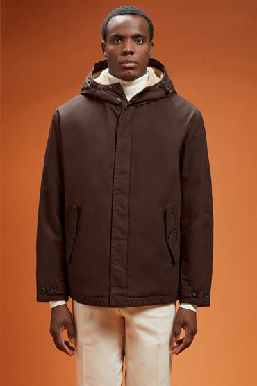 COATED JACKET BROWN