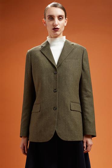 SINGLE BREASTED JACKET GREEN