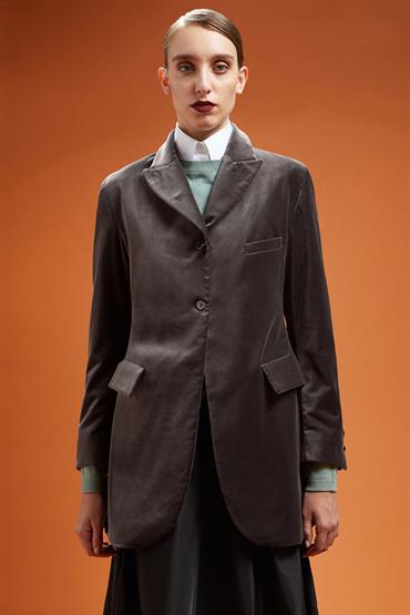 SINGLE BREASTED JACKET BROWN