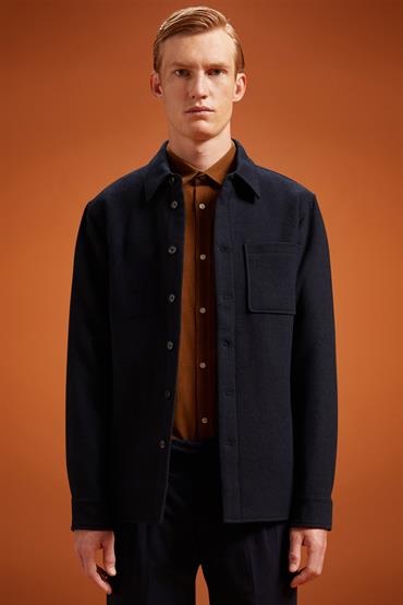 PADDED OVERSHIRT DK BLUE