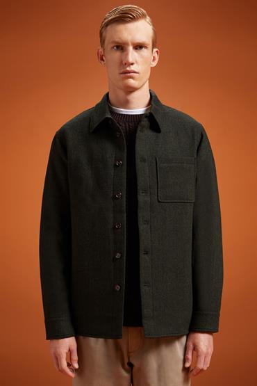 PADDED OVERSHIRT GREEN