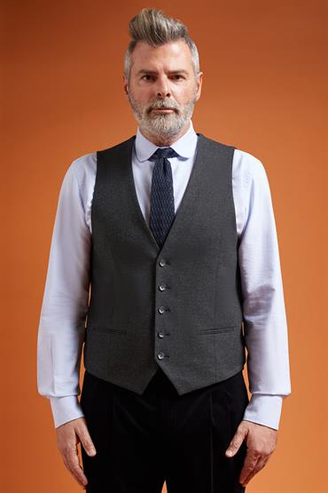 VEST DK GREY