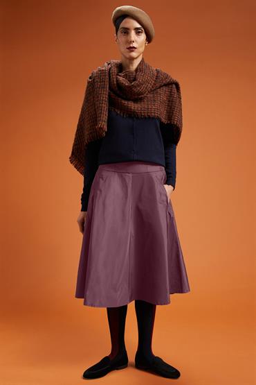 MIDI SKIRT BORDEAUX