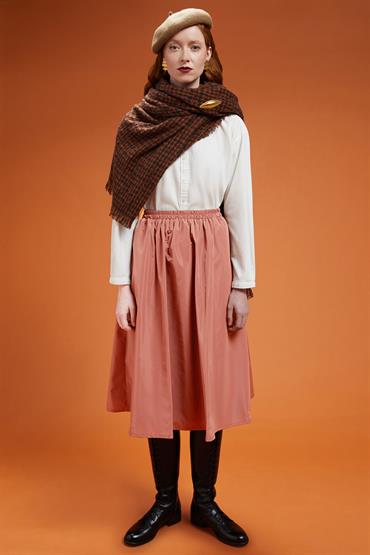 MIDI BALOON SKIRT ANTIQUE ROSE