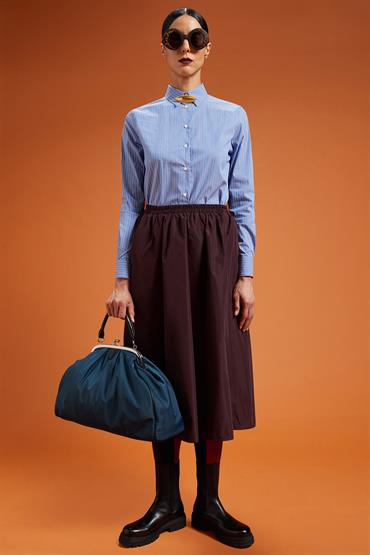 MIDI BALOON SKIRT BORDEAUX
