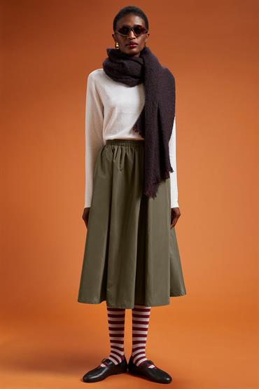 MIDI BALOON SKIRT MILITARY