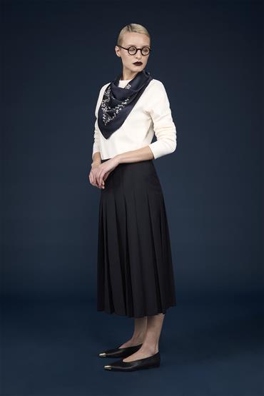 MIDI SKIRT DK BLUE