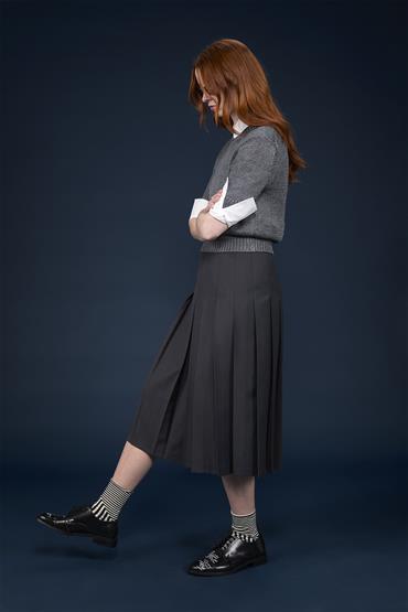 MIDI SKIRT DK GREY