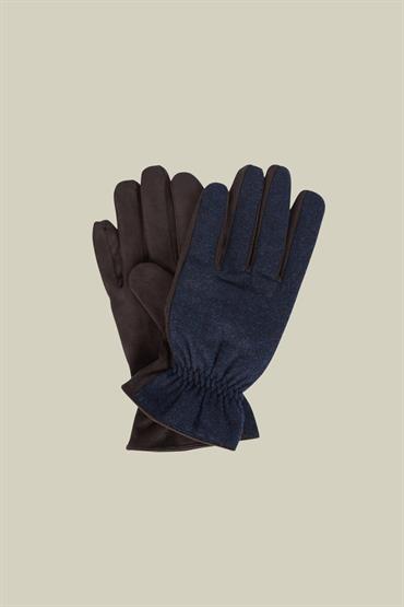 HERRINGBONE/SUEDE GLOVES