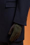 HERRINGBONE/SUEDE GLOVES