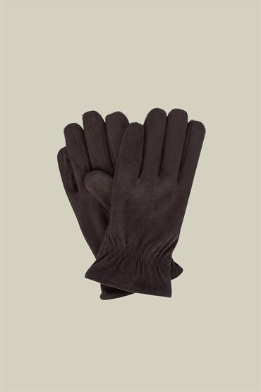 SUEDE GLOVES BROWN