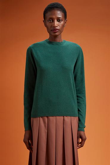 ROUND NECK SWEATER FOREST GREEN