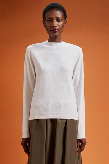 ROUND NECK SWEATER OFF WHITE