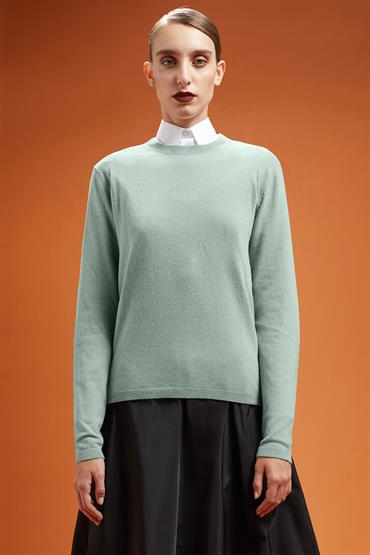 ROUND NECK SWEATER SAGE GREEN
