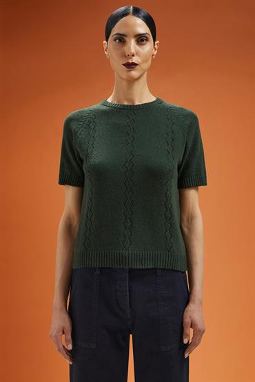 SHORT SLEEVES ROUNDNECK FOREST GREEN