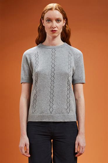 SHORT SLEEVES ROUNDNECK GREY