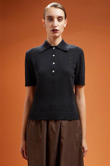 SHORT SLEEVES POLO BLACK