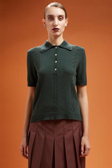 SHORT SLEEVES POLO FOREST GREEN