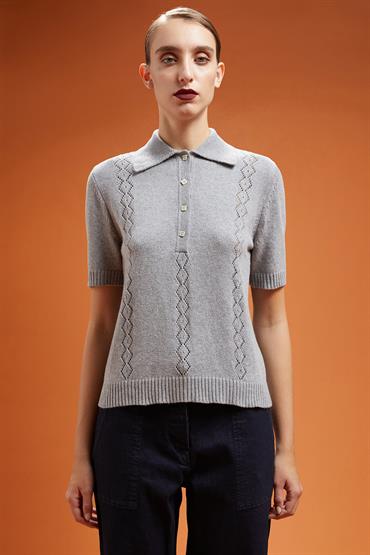 SHORT SLEEVES POLO GREY