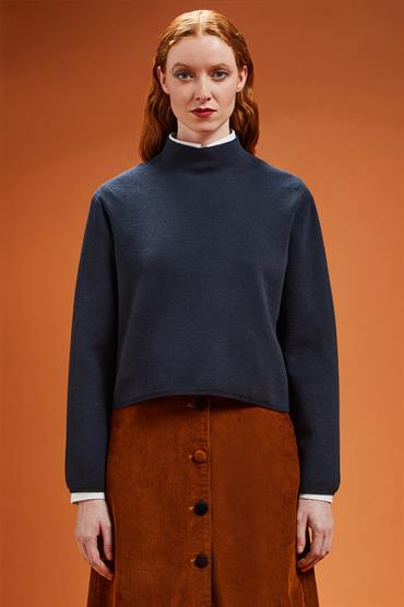MOCK NECK BLUE NAVY