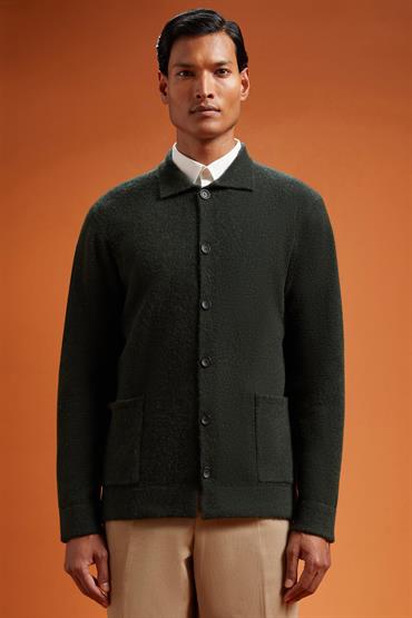 CARDIGAN DK GREEN
