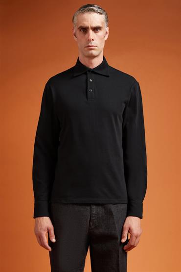 LONG SLEEVES POLO FOREST GREEN