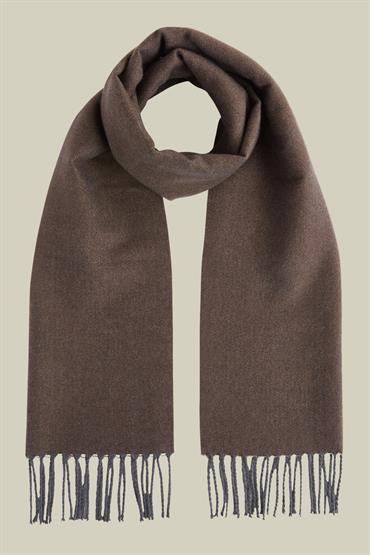 SHAWL 36X180 +8*2CM BEIGE/BLUE