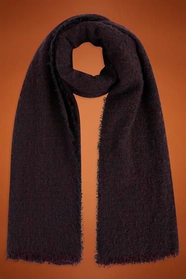 SHAWL 36X180 +8*2CM BLUE