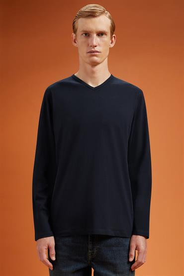 LONG SLEEVES T-SHIRT DK BLUE