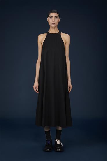 SLEEVELESS LONG DRESS BLACK